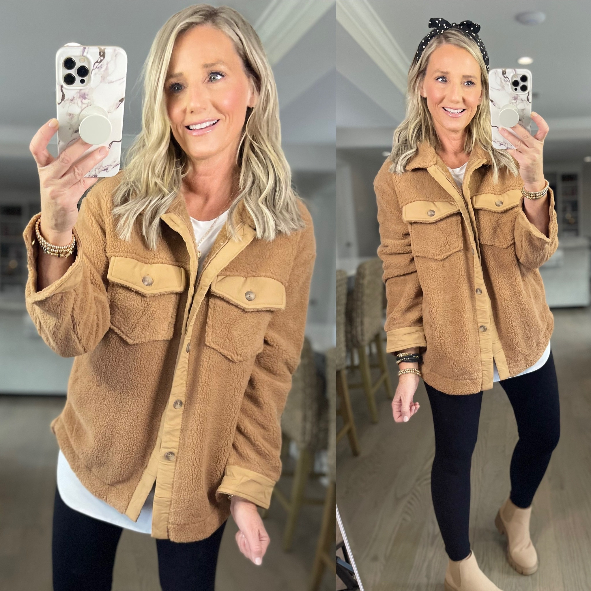Loving this SUPER soft fleece jacket!! fits true. 

FLEECE JACKET
SHERPA JACKET 
CASUAL JACKET 

#LTKunder50 #LTKsalealert #LTKstyletip