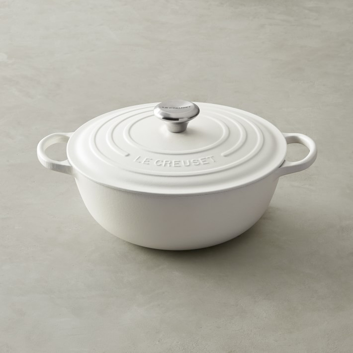 Le Creuset Enameled Cast Iron Soup Pot, 4 1/2-Qt., Matte White | Williams-Sonoma