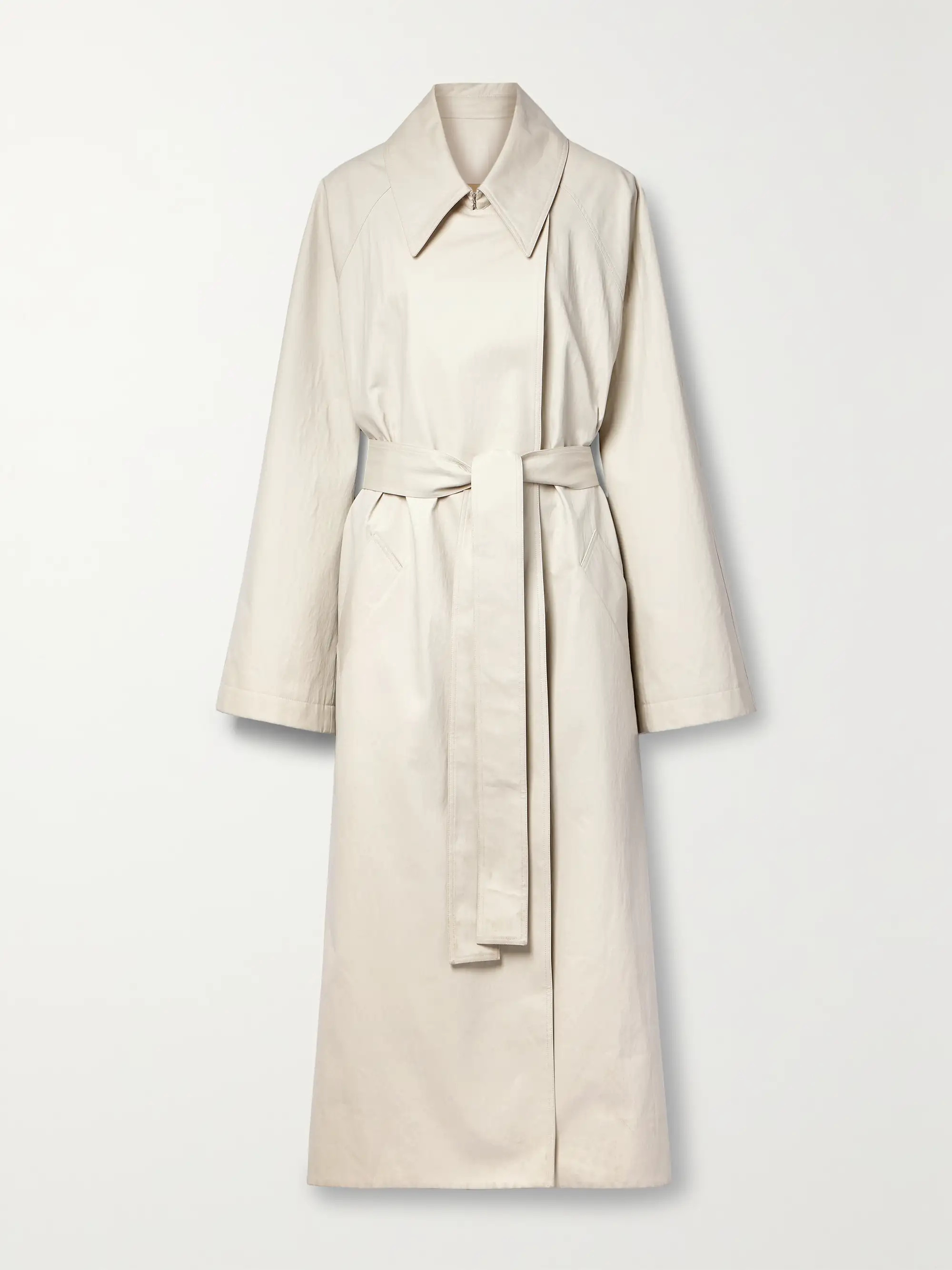 Minnie belted cotton-blend twill trench coat | NET-A-PORTER (UK & EU)