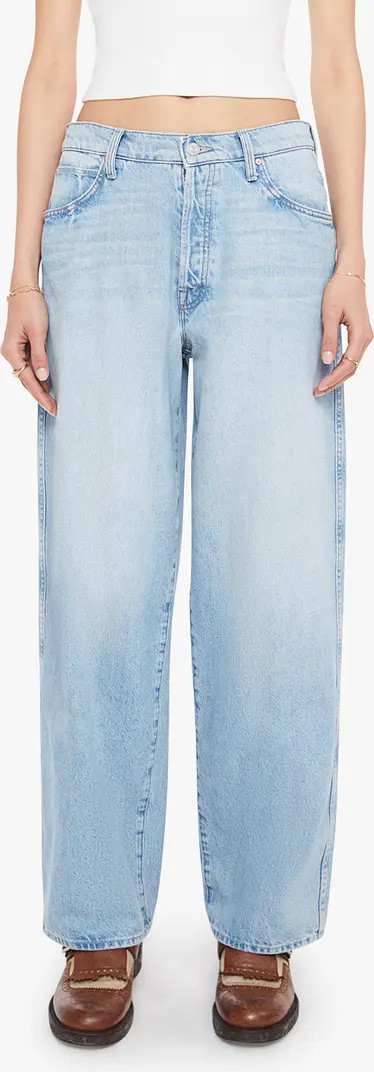 The Delinquent Button Nerdy Wide Leg Jeans | Nordstrom