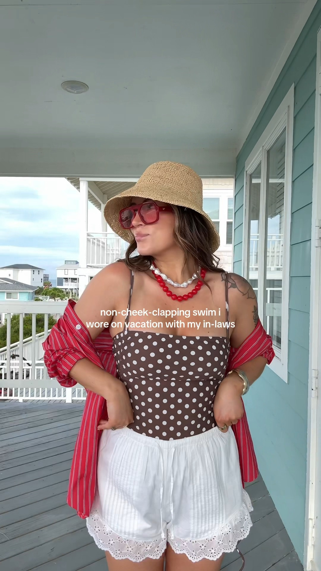 Family friendly swimsuit. Vacation summer outfits. Summer outfit. White linen shorts. Resort wear. I

#LTKootd #LTKSeasonal