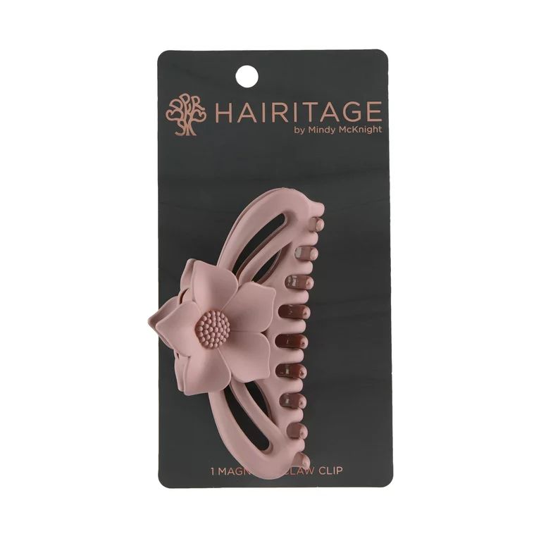 Hairitage Large Magnolia Claw Hair Clip for Women & Girls for All Hair Types Banana Barrette | Fr... | Walmart (US)