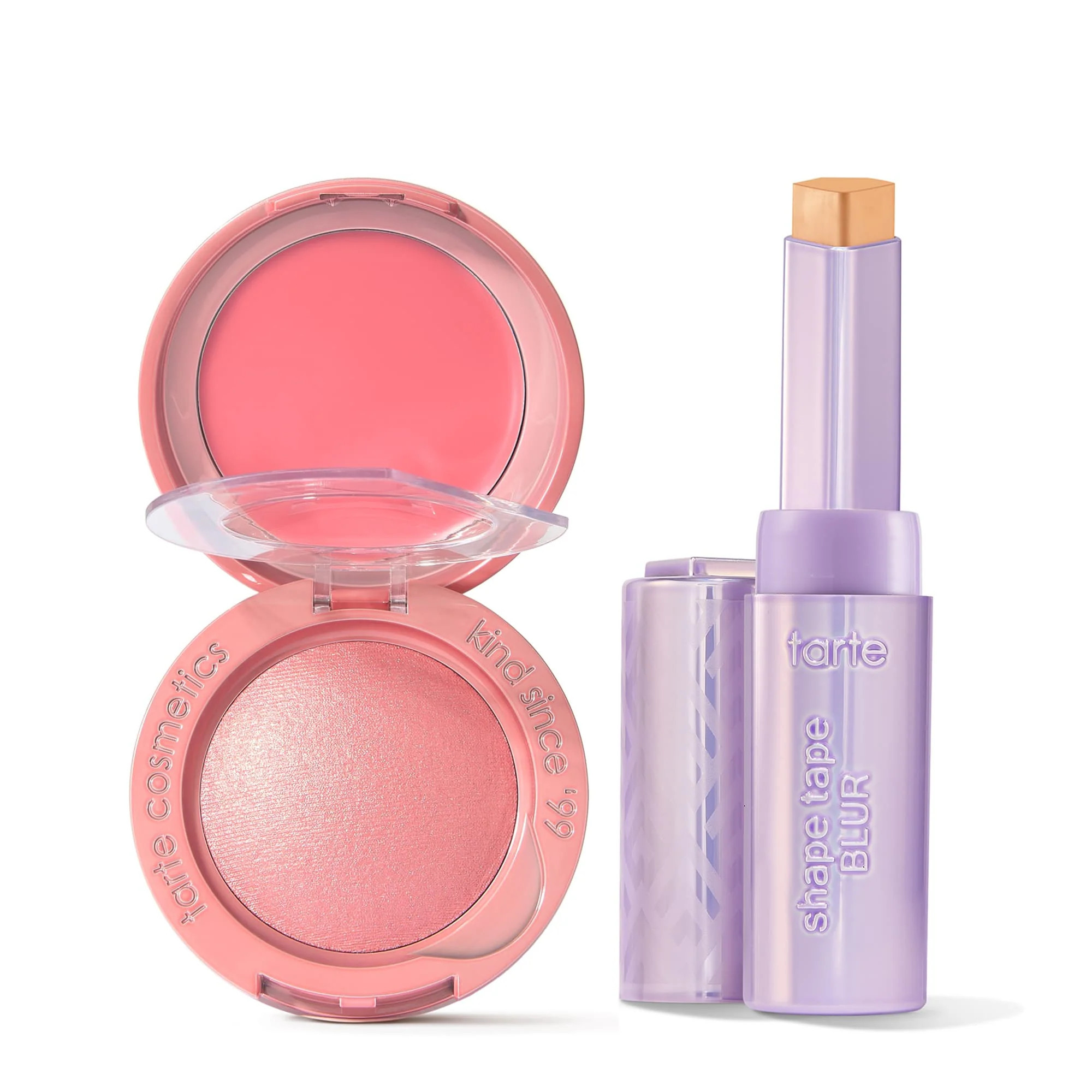 shape tape�?� blur & blush - blurring concealer stick & macaron blush and glow duo | tarte cosmetics (Global)