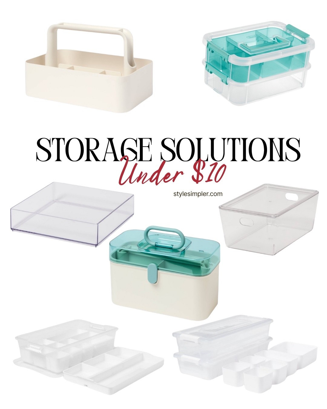 Storage solutions under $10!  Perfect for organizing school/art supplies, crafts and beauty!  

#LTKKids #LTKmomlife #LTKHome