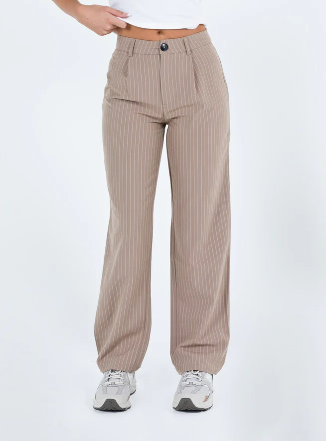 Titius Pants Beige Petite | Princess Polly US