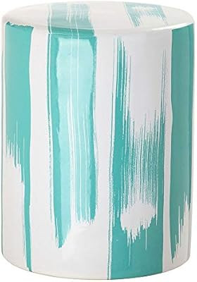 Safavieh Talon Modern Abstract Ceramic Decorative Garden Stool, Blue | Amazon (US)