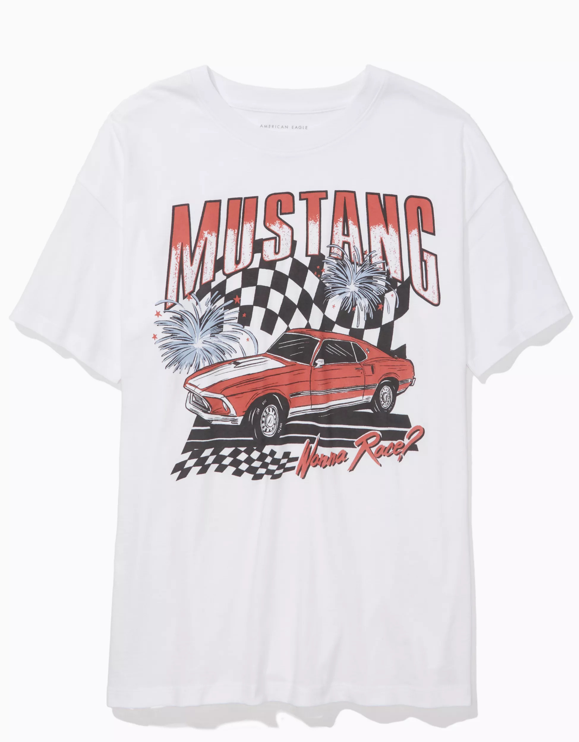 AE Oversized Mustang Graphic Tee | American Eagle Outfitters (US & CA)