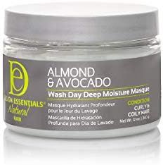 Design Essentials Natural Almond & Avocado Wash Day Deep Moisture Masque, 12 Ounce | Amazon (US)