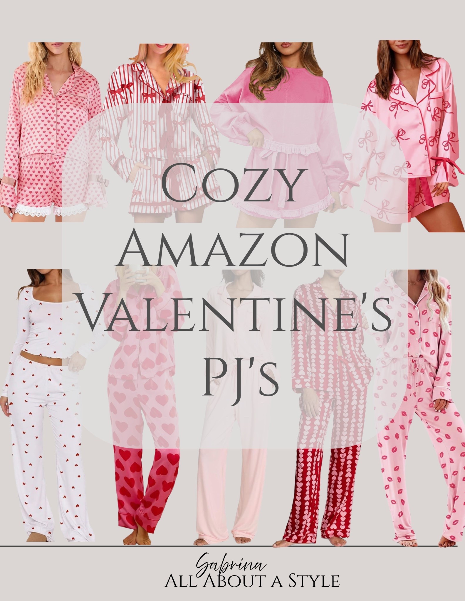 Valentine’s Day pajamas for every style — cozy, cute, and wearable beyond February. I rounded up my favorite sets so you can easily find the perfect pair whether you want classic, festive, or ultra cozy. ❤️ 

👉 Follow me on LTK for seasonal favorites + everyday staples.

#valentinesdaypajamas #valentinespajamas #ValentinesPJs 
#HeartPajamas #ValentinesSleepwear #ValentineLoungewear #CuteValentinePJs


#LTKSeasonal #LTKFindsUnder100