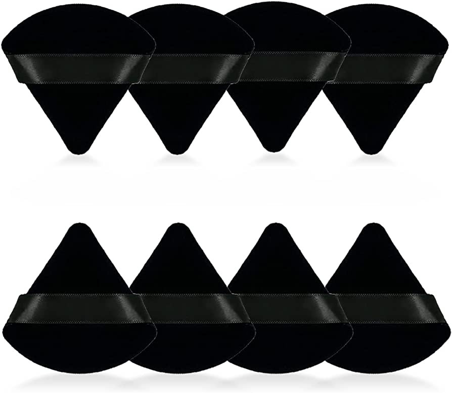 8Pcs of Triangular Powder Puff Makeup Sponges, Made of Super-soft Velvet, Designed for Contouring... | Amazon (US)