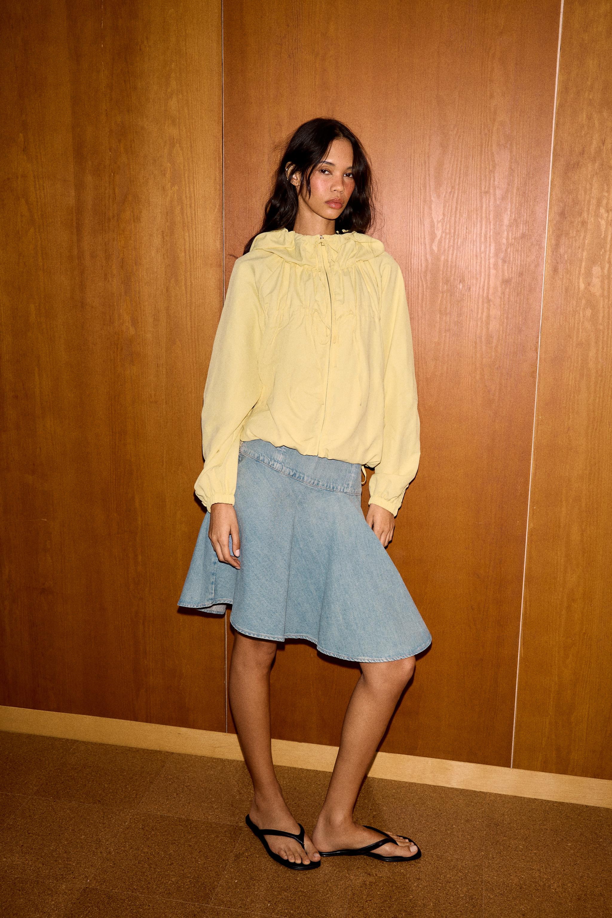 NYLON JACKET WITH TIES | Zara US