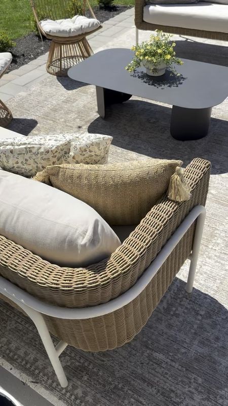 Indoor/outdoor rug from Wayfair on SALE for spring! I love this style for the cozy comfy outdoor vibe. Couches & coffee table are from Article  



#LTKhome #LTKsalealert