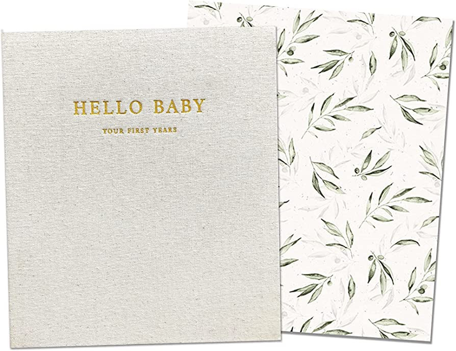 Peachly Unisex Baby Memory Book | Minimalist First Year Keepsake for Milestones | Simple Scrapboo... | Amazon (US)