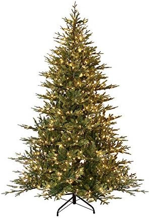 Puleo International 7.5 Foot Pre-Lit Balsam Fir Artificial Christmas Tree with 800 Clear Lights, ... | Amazon (US)