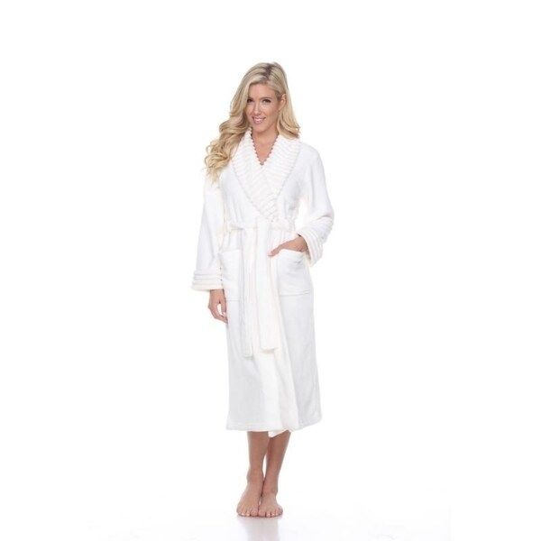 White Mark Women's Super Soft Lounge Robe | Bed Bath & Beyond