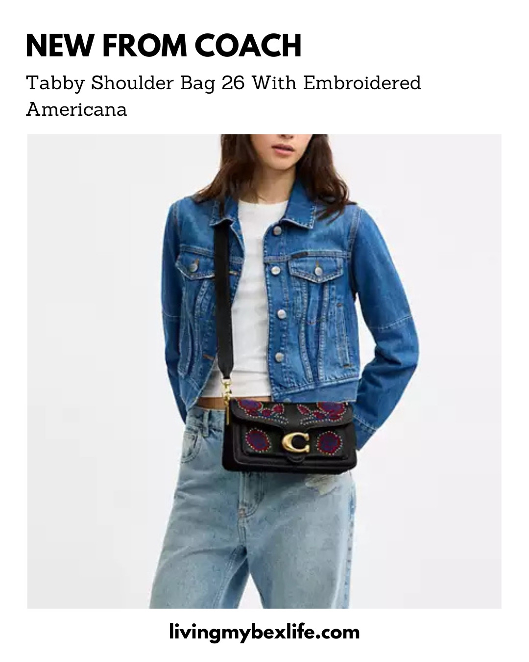 New Coach Tabby Shoulder Bag 26 With Embroidered Americana | #LTKItBag, coach purse, coach bag, luxury purse, luxury bag 

 #LTKdayinmylife #LTKootd #LTKU
