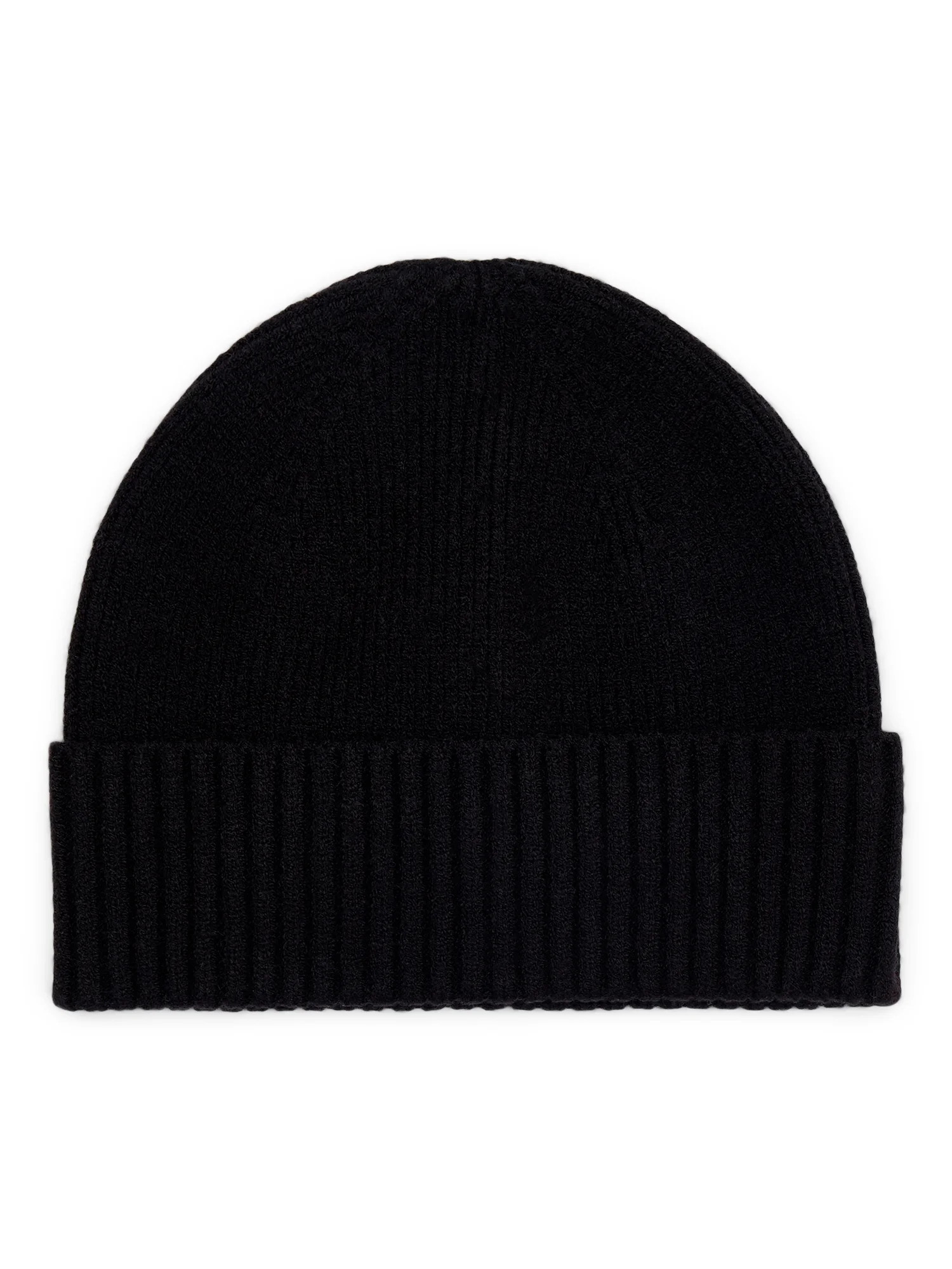 Time and Tru Women's Ribbed Beanie, Black Soot | Walmart (US)