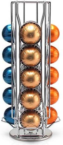 BluePeak Coffee Capsule Rack Holder Carousel - Holds 20 Capsules Vertuo Line. Elegant and Modern ... | Amazon (US)