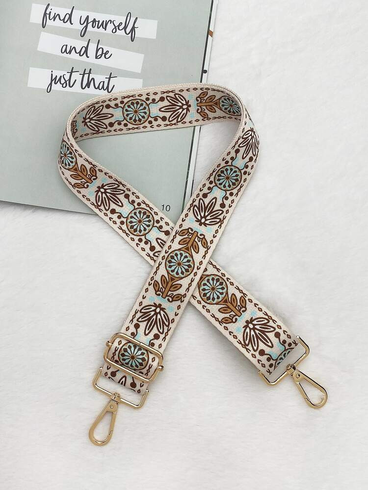 Colorblock Plant Graphic Bag Strap | SHEIN