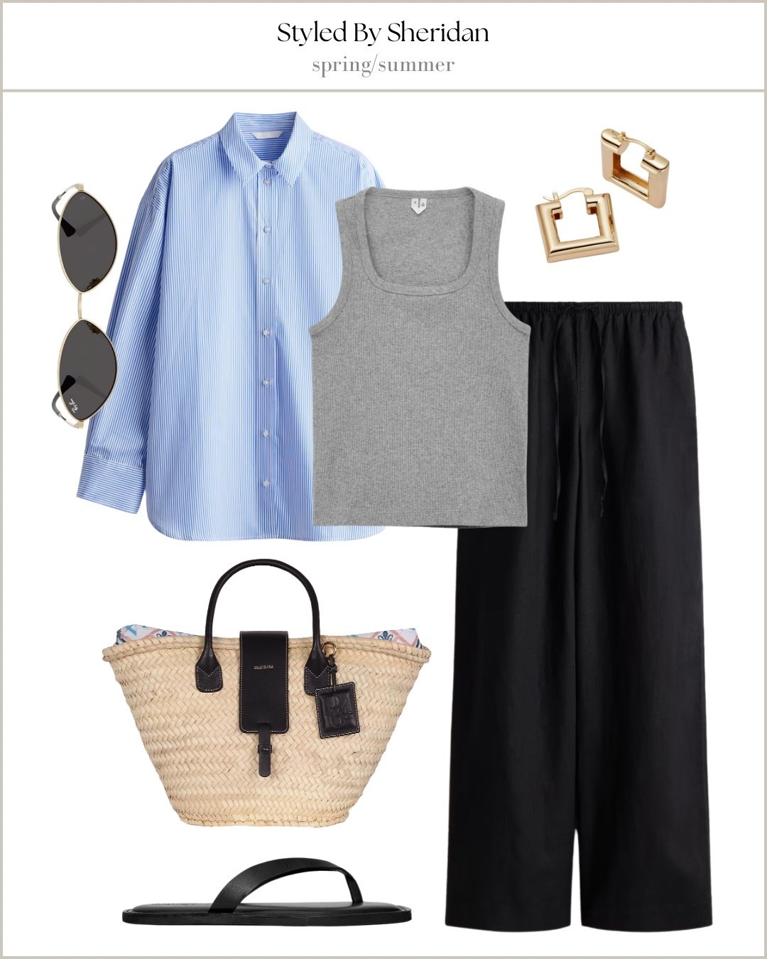 Blue & white striped shirt outfit idea 💡 

#LTKsummer #LTKbag #LTKstyletip