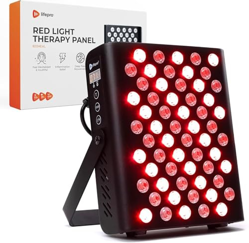 LifePro Red Light Therapy for Body, face - Near Infrared Light Therapy for Body Pain Relief, Inflammation, Skin Health - Medical Grade 60 LEDs to Improve Circulation - Red Light Therapy Panel Device | Amazon (US)