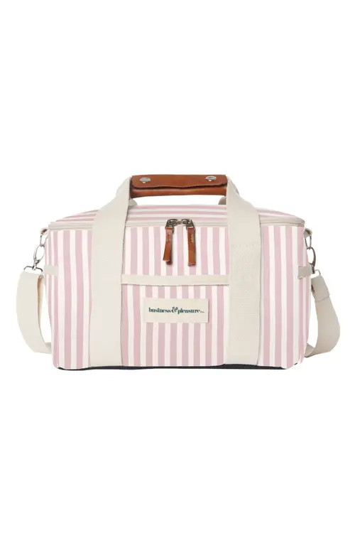 BUSINESS AND PLEASURE CO Premium Cooler Duffle Bag in Laurens Pink Stripe at Nordstrom | Nordstrom