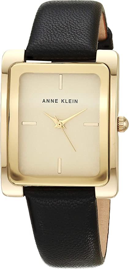 Anne Klein Women's Leather Strap Watch | Amazon (US)