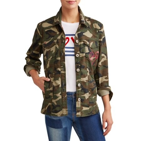 Camo Utility Jacket Women's | Walmart (US)