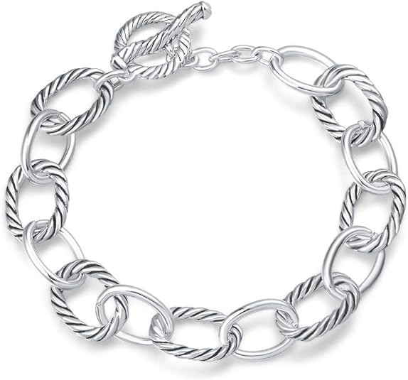 UNY Bracelet Designer Brand Inspired Antique Women Jewelry Cable Wire Vintage Valentine | Amazon (US)