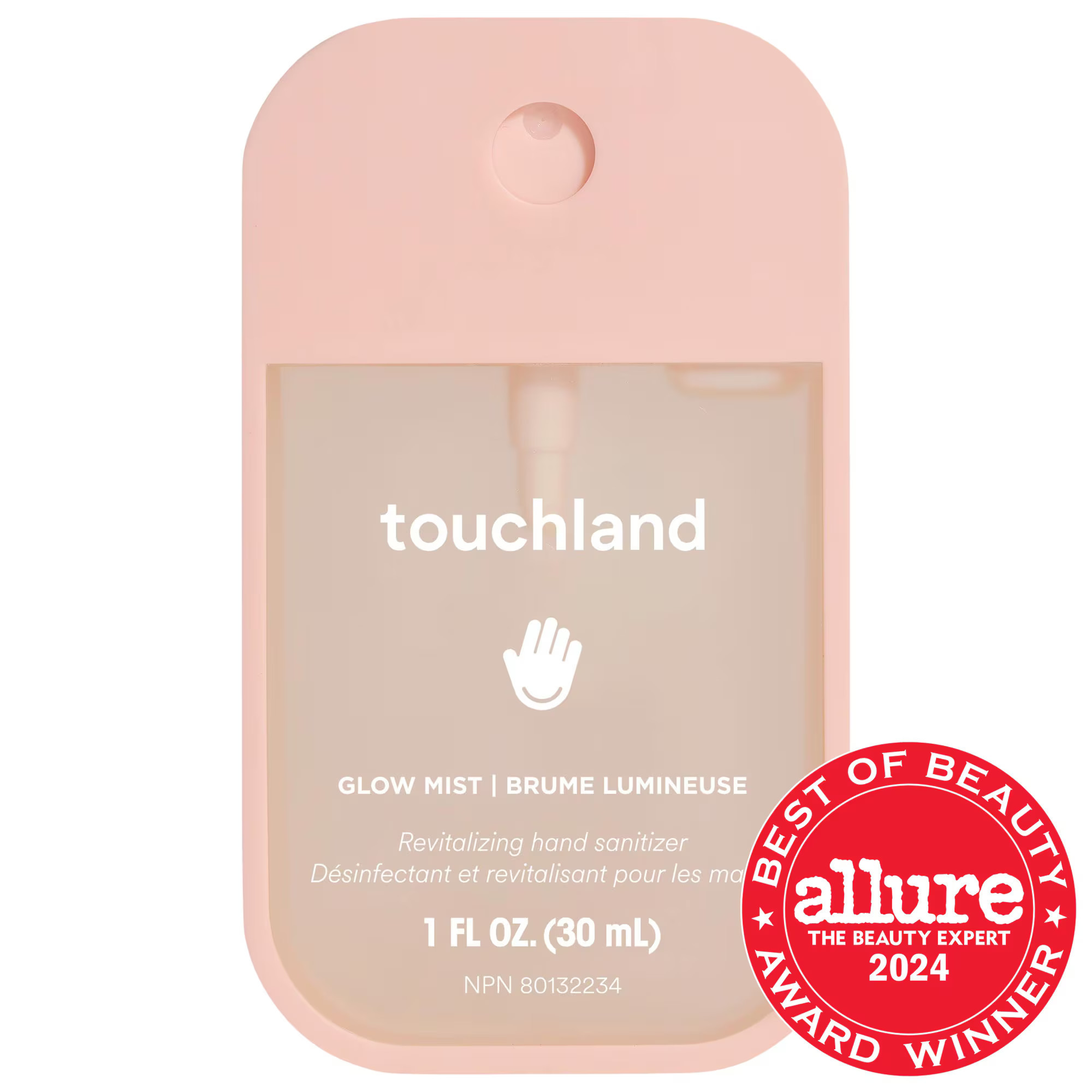 Touchland Glow Mist Revitalizing Hand Sanitizer Rosewater 1 oz / 30 mL | Sephora (CA)