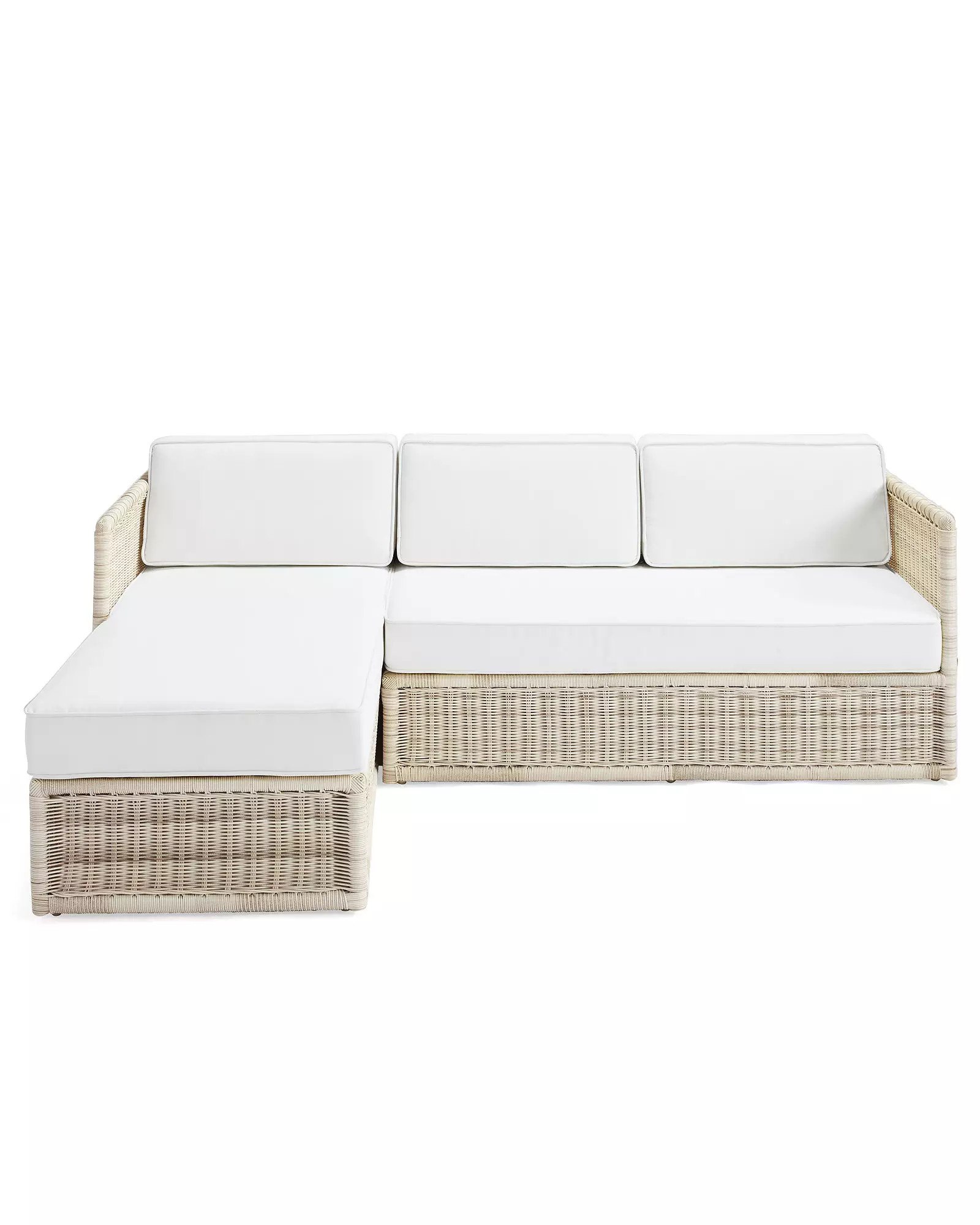 Pacifica Left-Facing Chaise Sectional - Driftwood | Serena and Lily