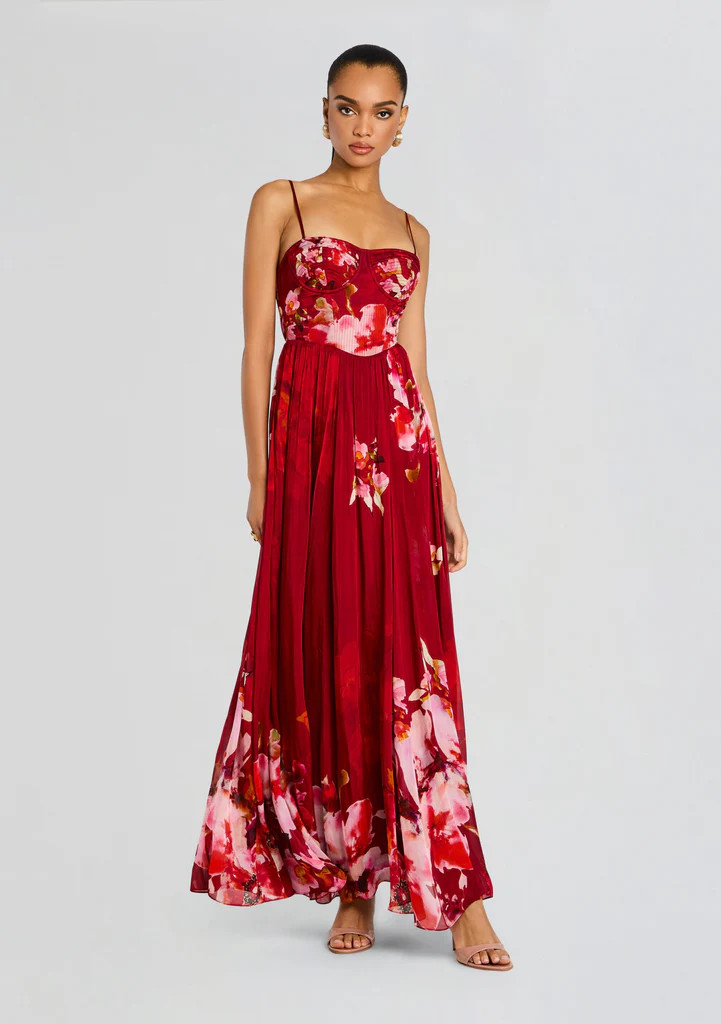 Tuhi Corseted Long Dress | Retrofete