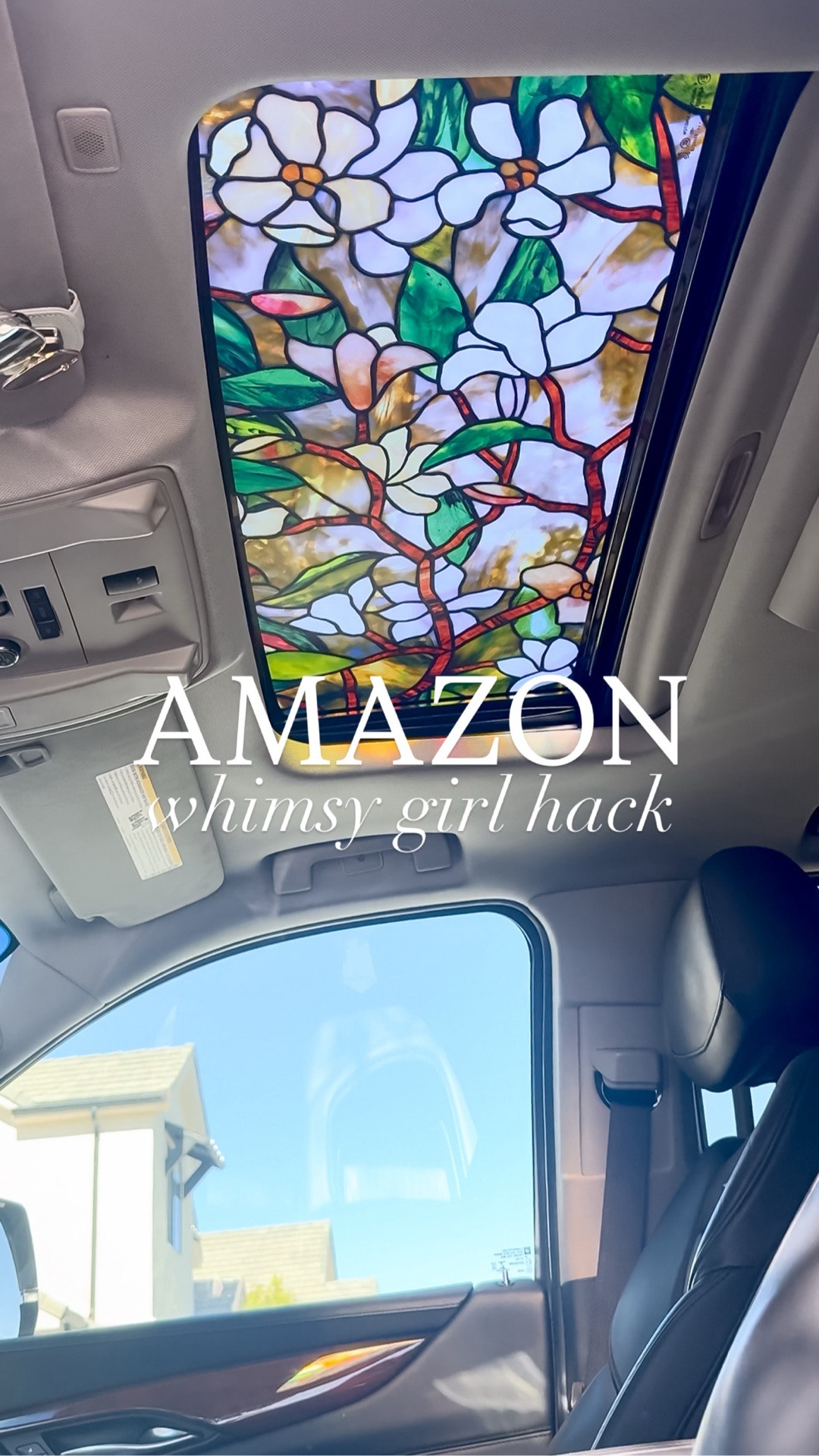 Did you know you could just add window cling to the sunroof in your car?🧚✨😍

#amazonhome #whimsy #whimsical #thesistershoppers #stainedglass

#LTKHome #LTKSeasonal #LTKdayinmylife