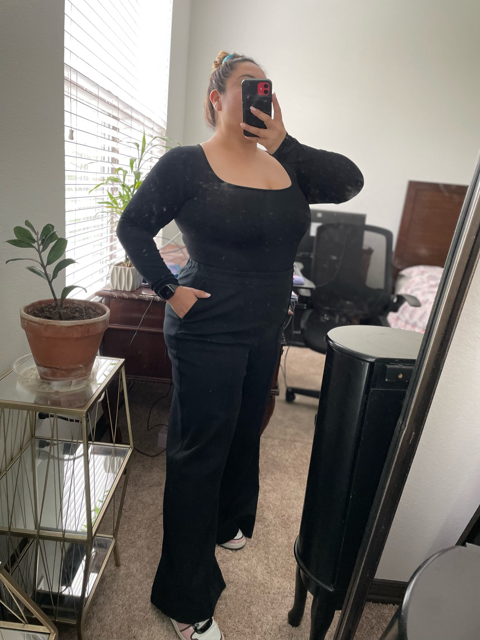 Favorite Amazon bodysuit and black trousers. Kept it casual with Hello Kitty sneakers

Pants on sale for $27 today

#LTKworkwear #LTKsalealert #LTKstyletip