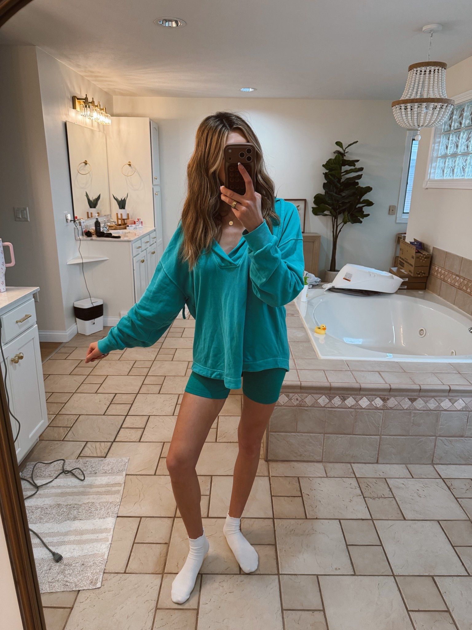 love an oversized shirt with biker shorts 👏🏼✨

#LTKSpringSale #LTKSeasonal