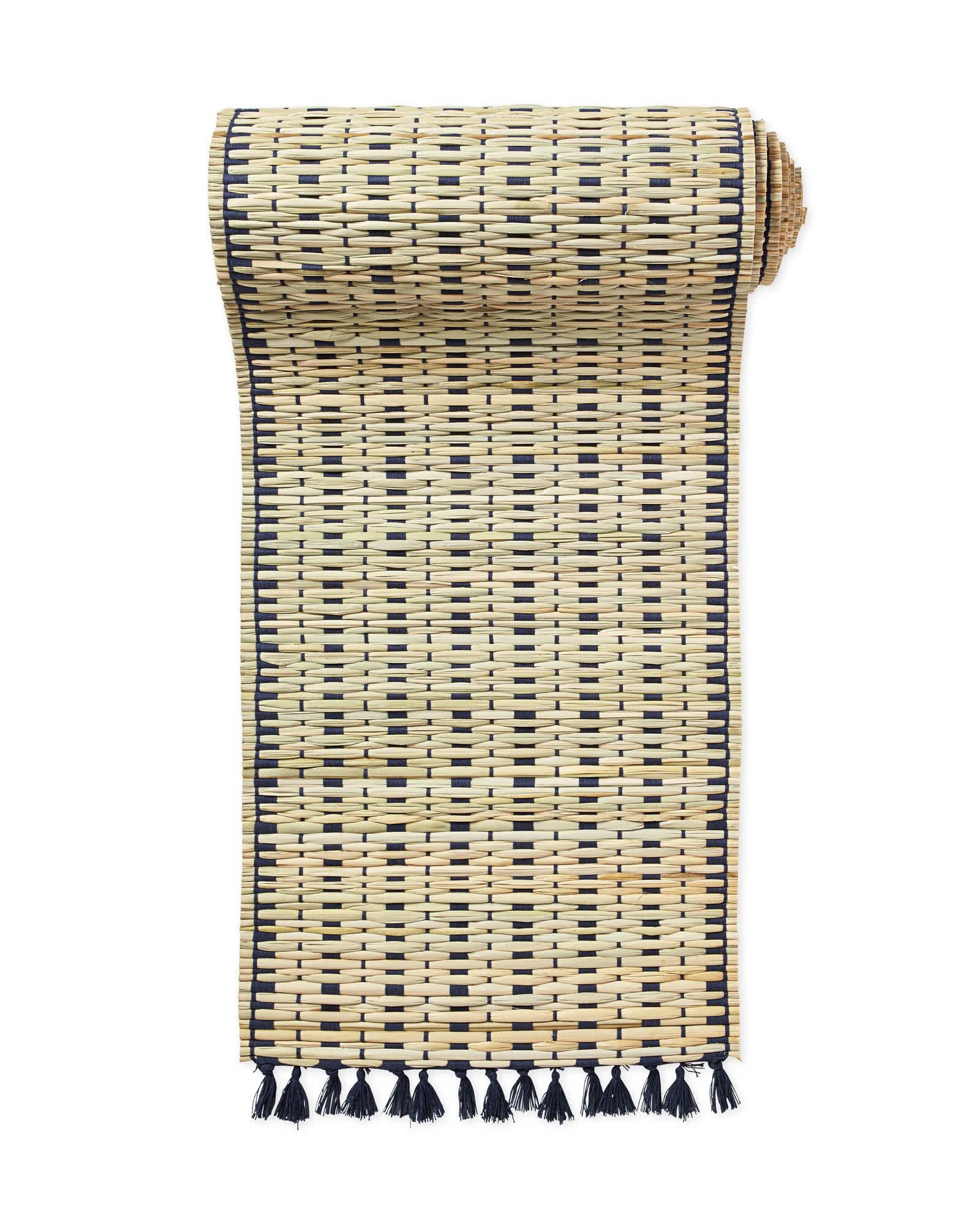 Cabo Woven Runner - Navy | Serena and Lily