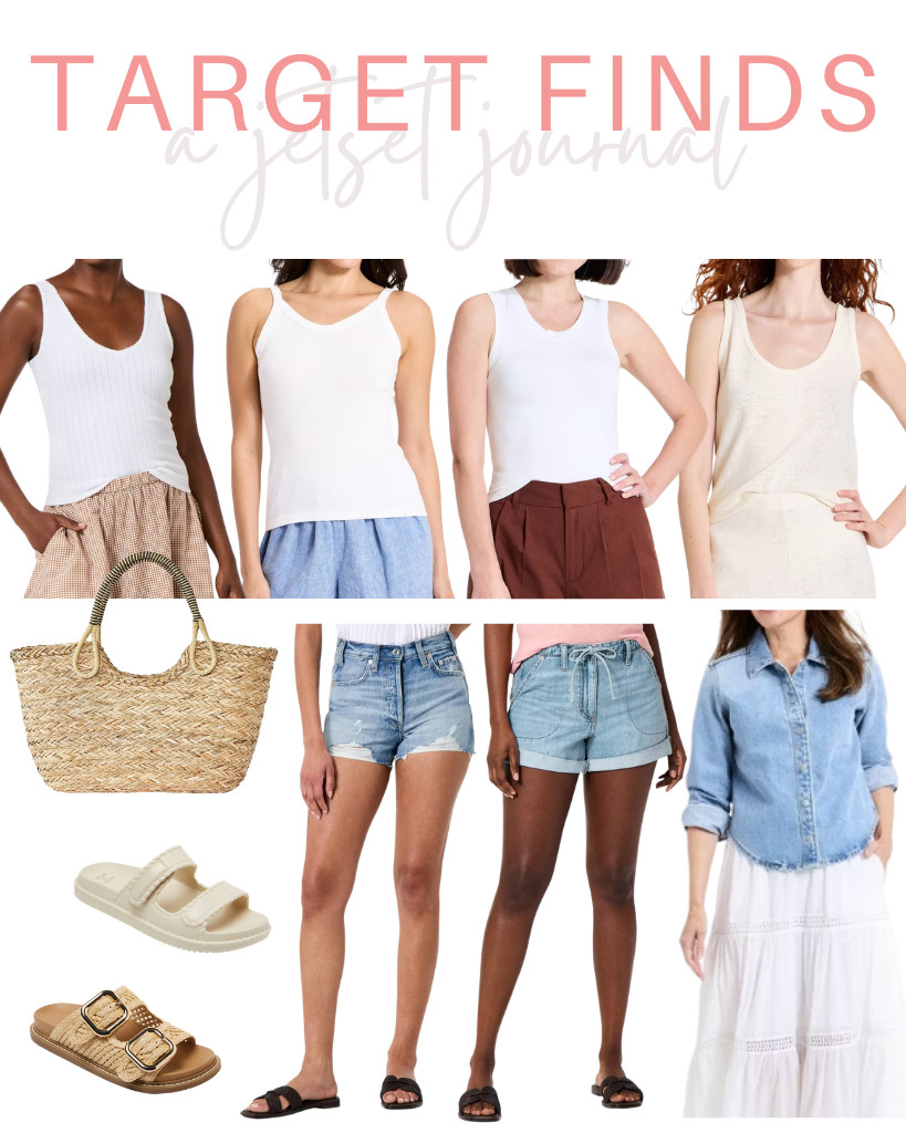 This collection of Target Finds will save you a lot of time browsing for your next buy! Sleeveless tops and shorts are trending this week. Included in the collection are Universal Thread’s tank tops, shorts, and a denim shirt. This hand-woven straw seagrass tote bag from A New Day and Shade & Shore sandals are also among the latest favorites.

#LTKSeasonal #LTKSaleAlert #LTKTravel
 

 
