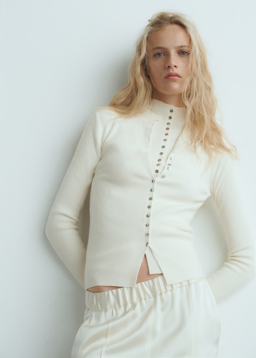 Fine rib knit cardigan - Women | MANGO United Kingdom | MANGO (UK)