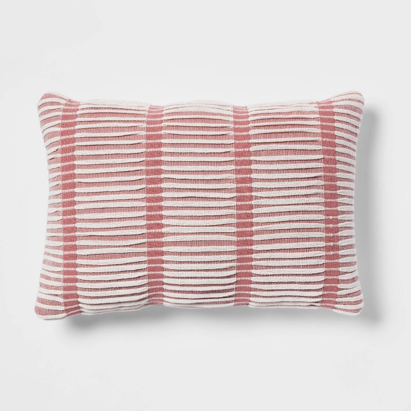 Oblong Woven Decorative Throw Pillow Mauve - Threshold™ | Target