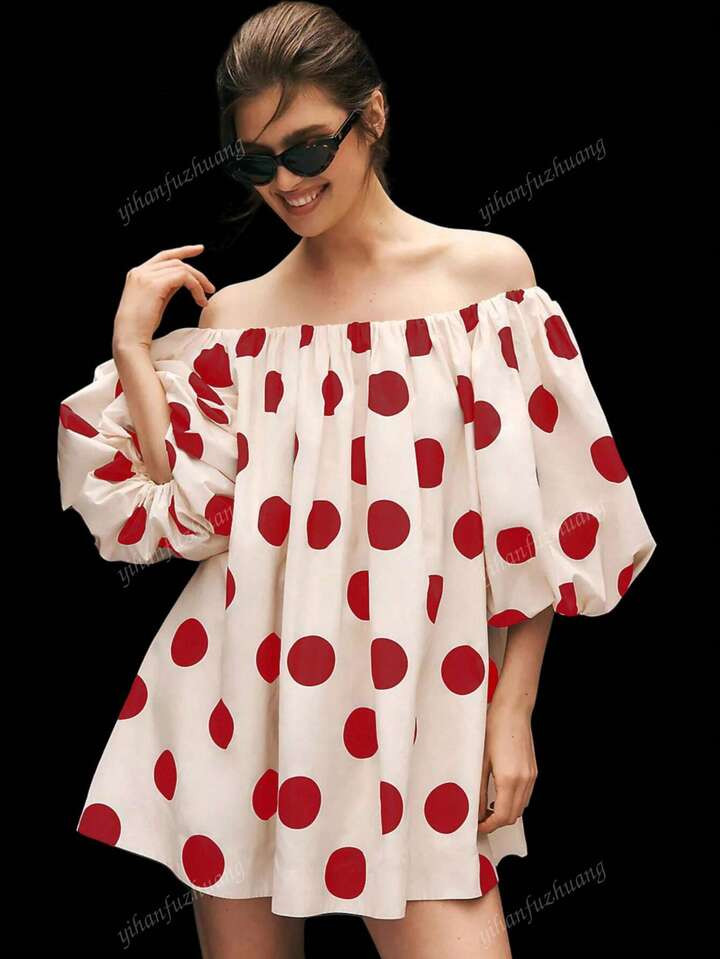 POLKA DOT DRESS  | SHEIN