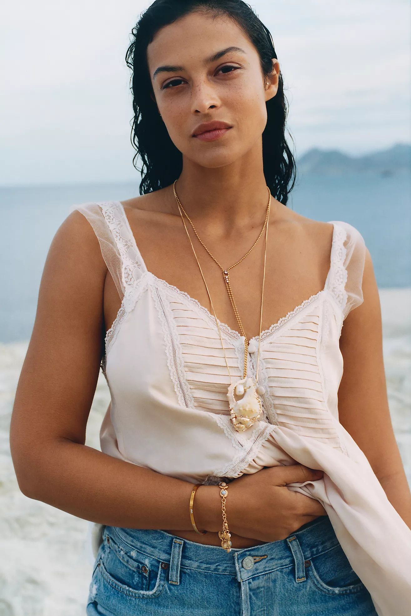 Large Shell Pendant Necklace | Anthropologie (US)