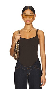 LIONESS Je'taime Bodysuit in Chocolate from Revolve.com | Revolve Clothing (Global)