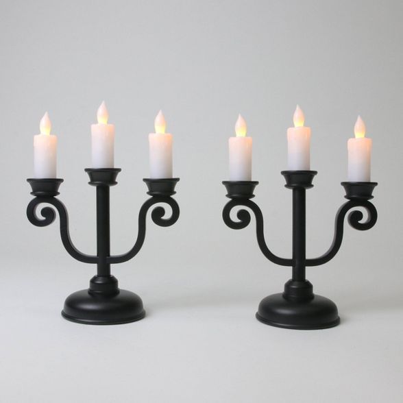 2ct LED Candelabra Black - Bullseye&#39;s Playground&#8482; | Target