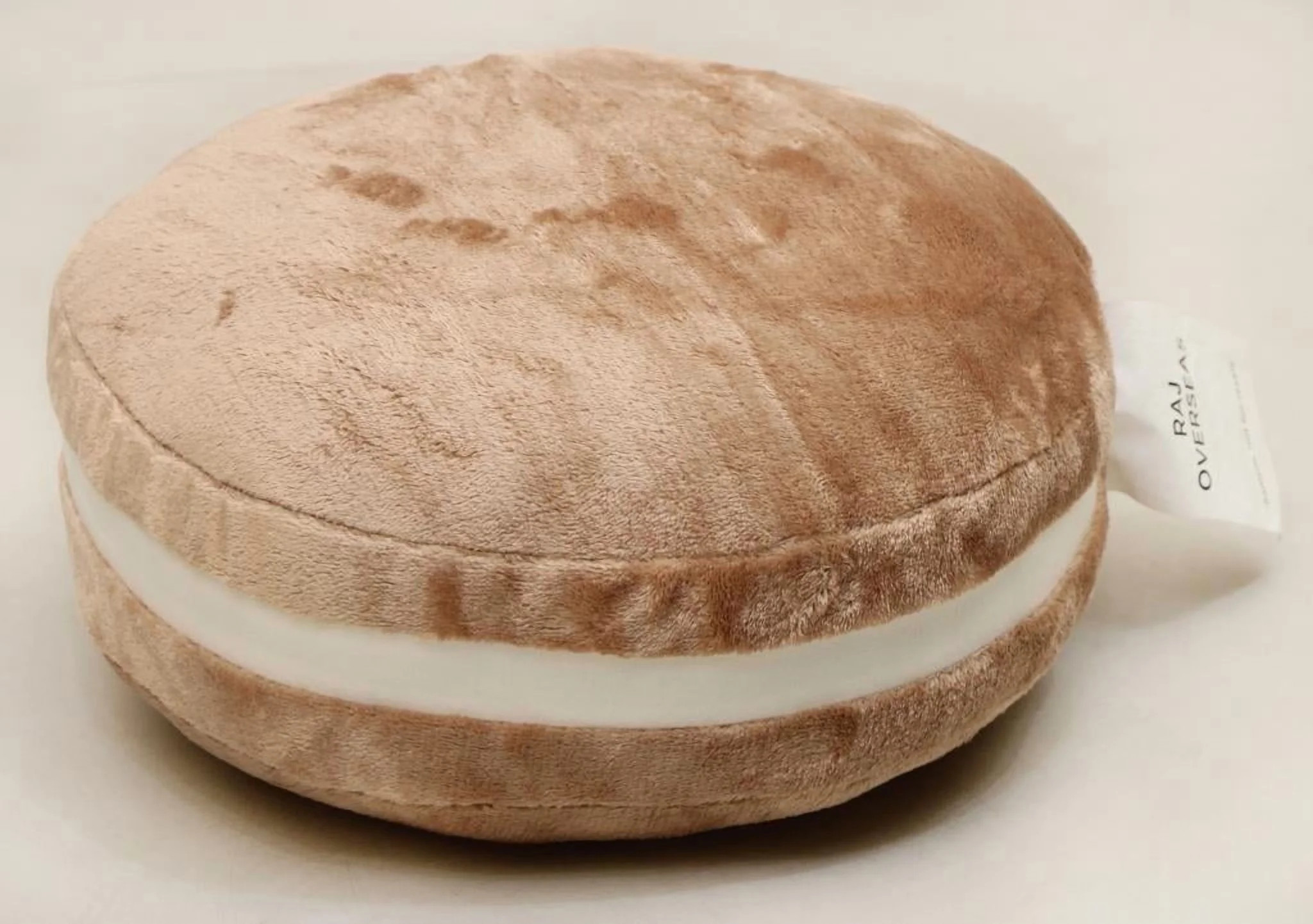 Luxurious MS Fur Macaron Pillow - Soft Brown Decorative Cushion | Walmart (US)