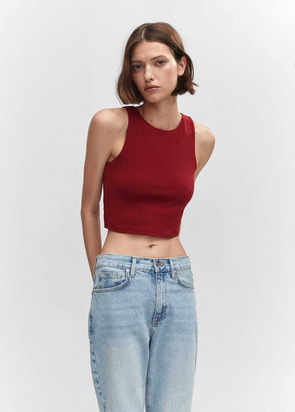 Crop top ombro a ombro | MANGO (DE)