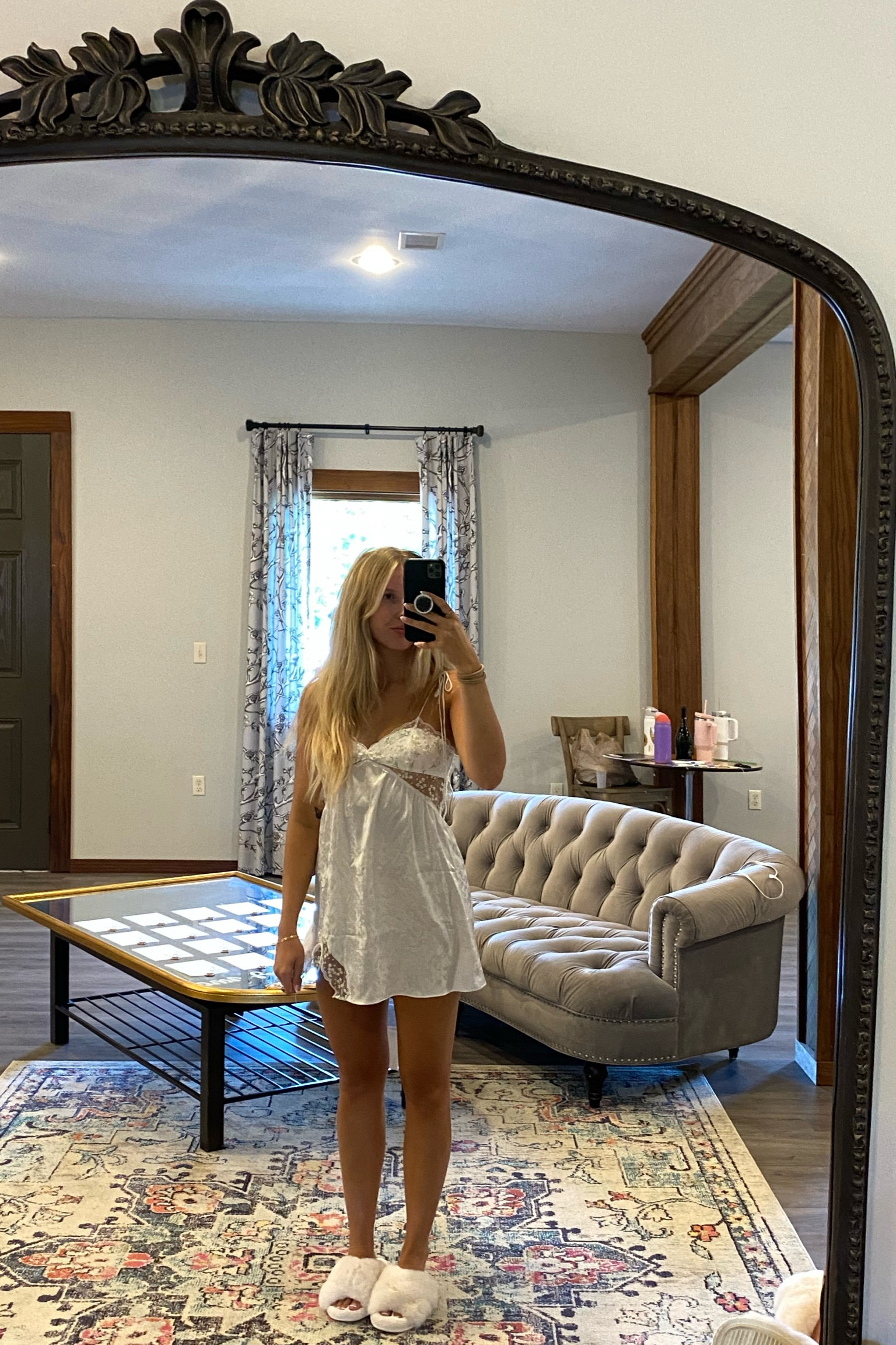 Wedding day getting ready outfit 👰🏼‍♀️