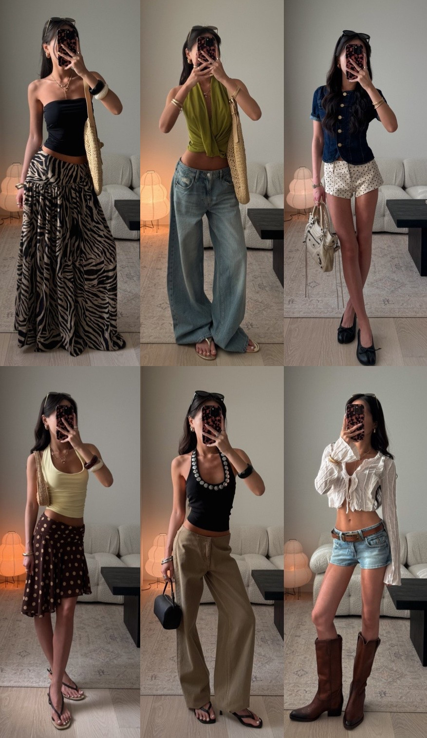 size ref: xxs/xs in most items, blue jeans are size 0 and tan ones are 22!

#LTKootd