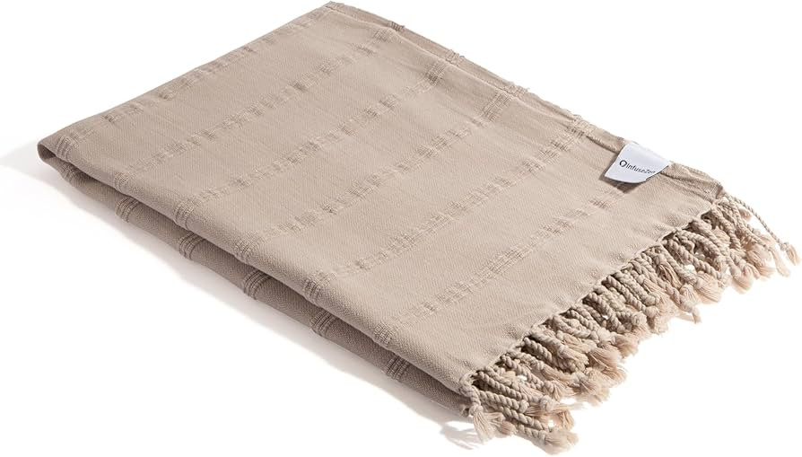 InfuseZen Stonewashed Turkish Bath & Beach Towel –100% Organic Turkish Cotton - Soft, Lightweig... | Amazon (US)