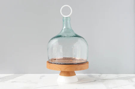 White Mod Block Cake Stand, Large | etúHOME