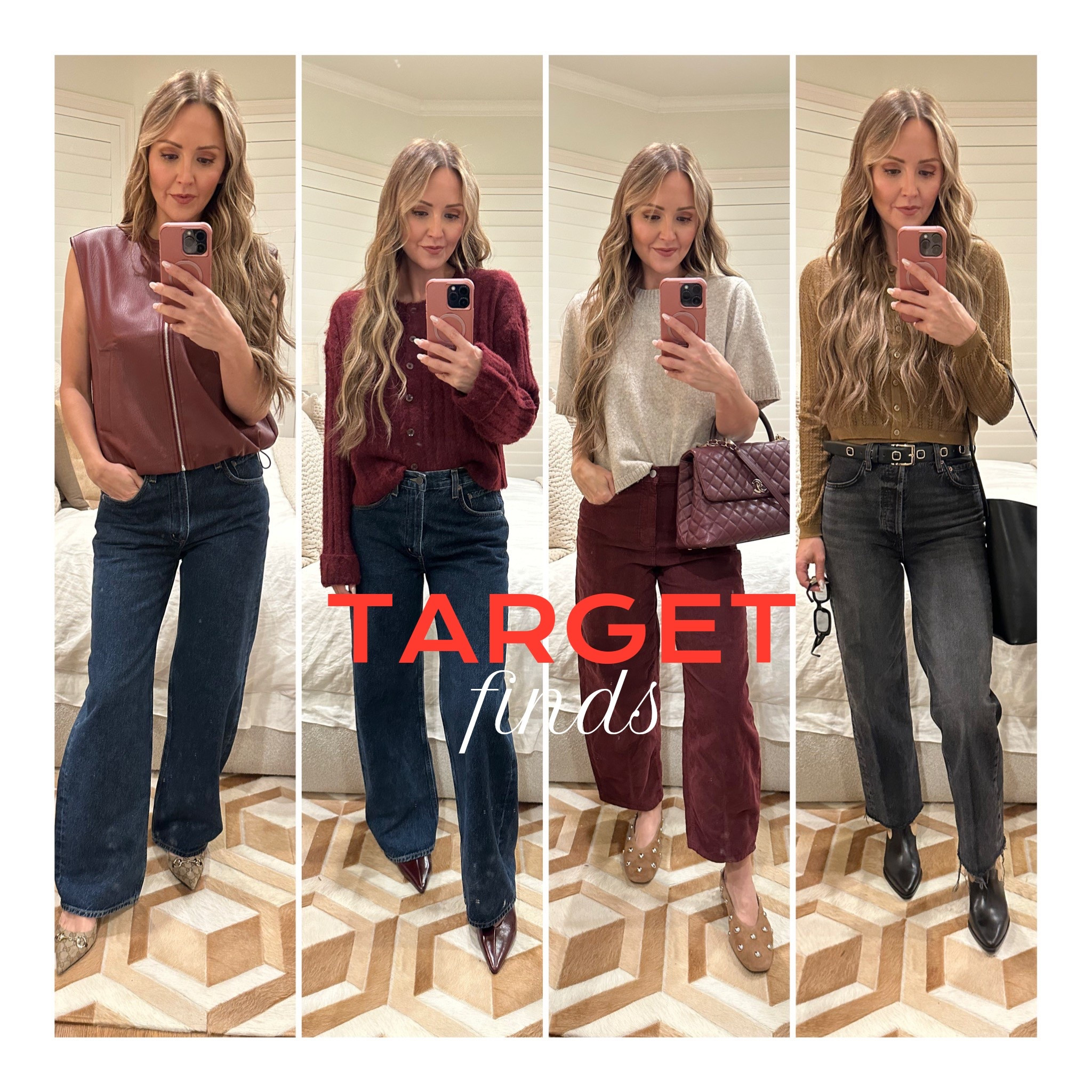 I love mixing splurge and steal items to elevate a look! At least one item from each of these 4 looks came from Target! Here’s a few suggestion on how to mix and match your luxe items with inexpensive finds.

#LTKStyleTip #LTKFindsUnder100